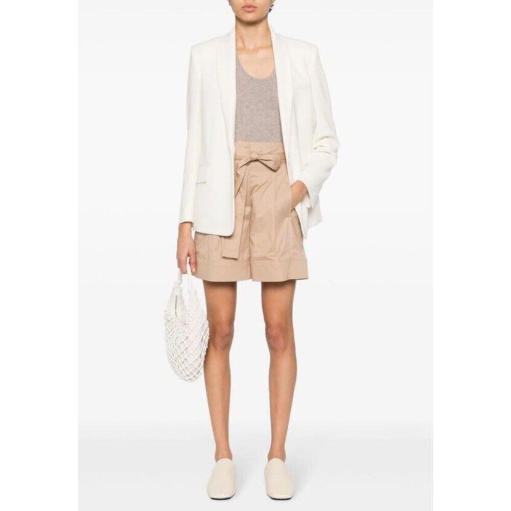 Theory White Open-Front Blazer